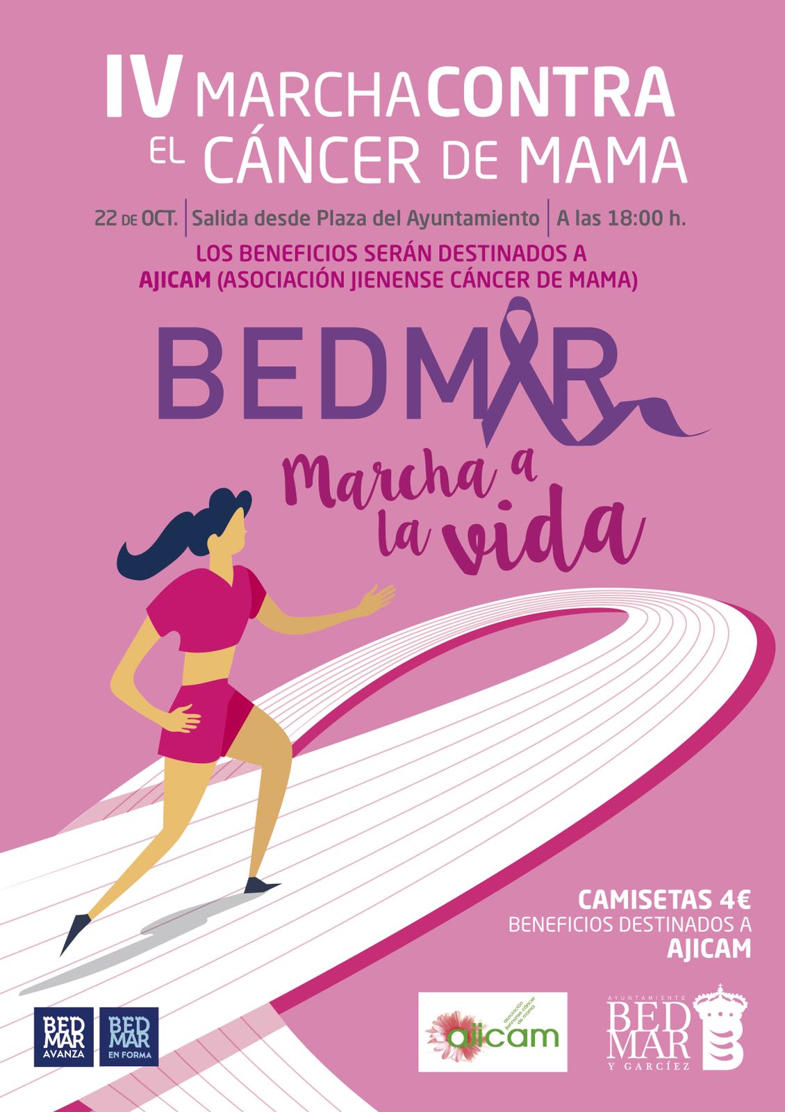 IV Marcha contra el Cáncer de Mama en el municipio de Bedmar ...