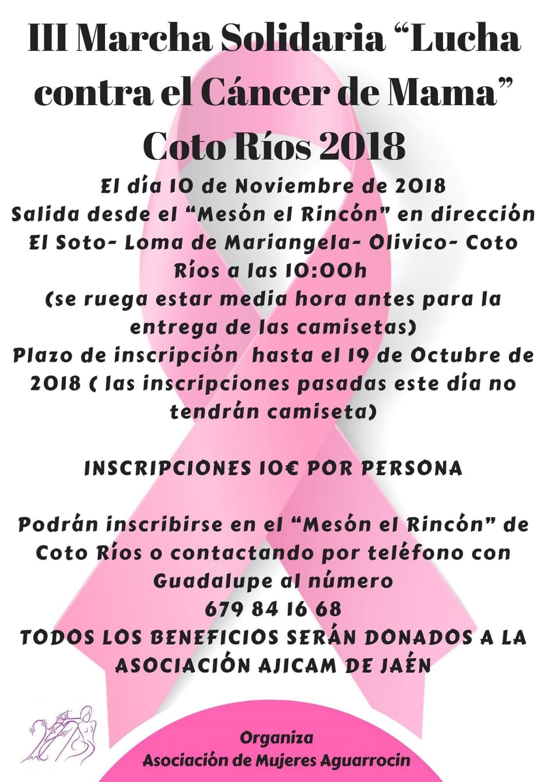 III Marcha Solidaria contra el cáncer de mama en el municipio de Coto ...